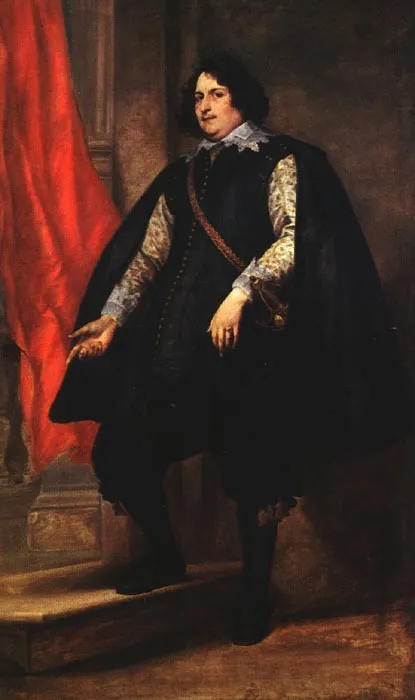 Portrait of Filips de Godines, by Anthony van Dyck, oil, 1624