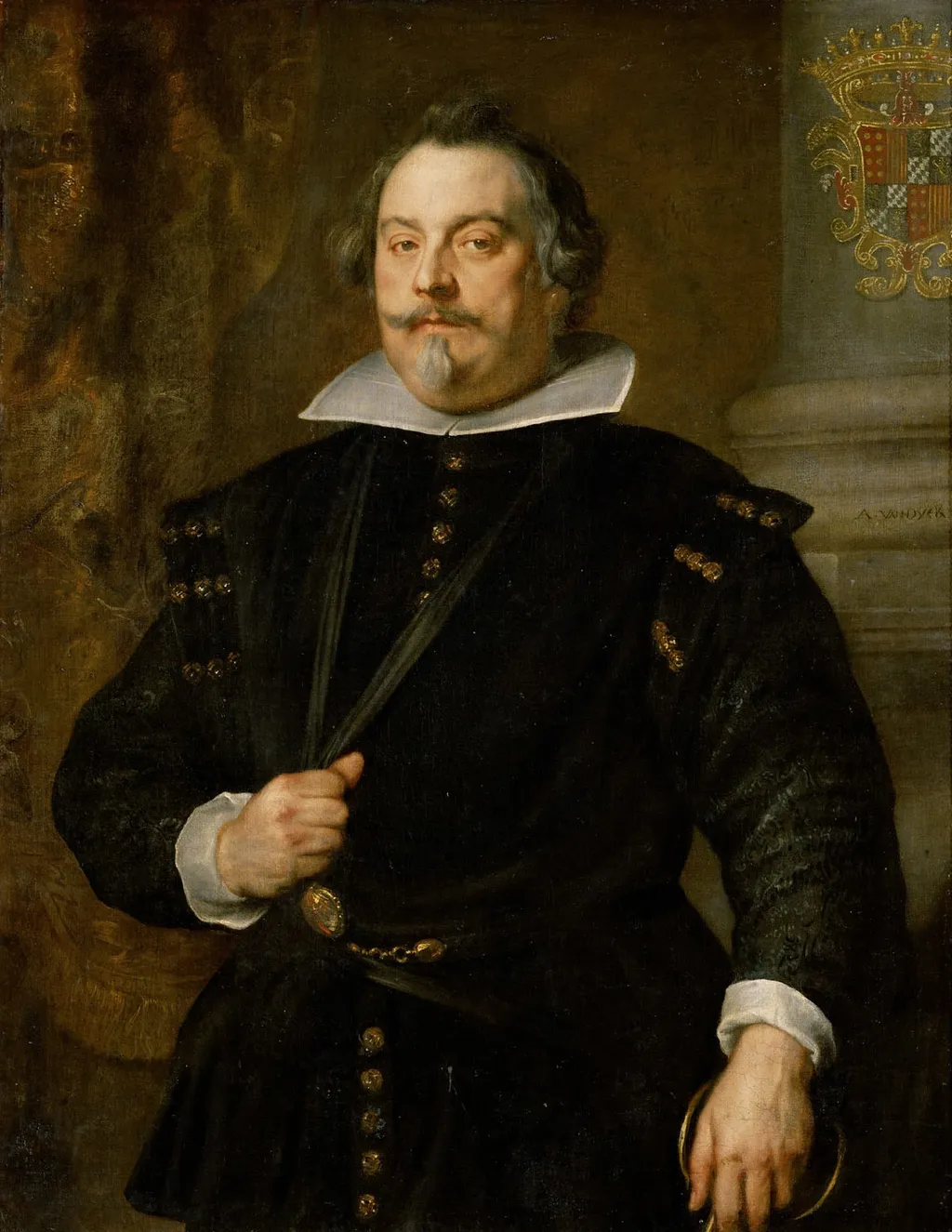 Portrait of Francisco de Moncada, Marqués de Aytona, by Anthony van Dyck, oil, 1634