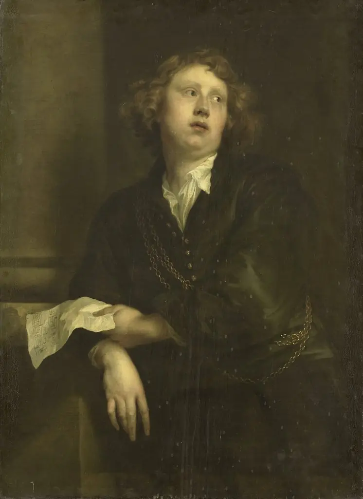 portrait of Henricus Liberti (1628-61). Composer and organist, by Anthony van Dyck