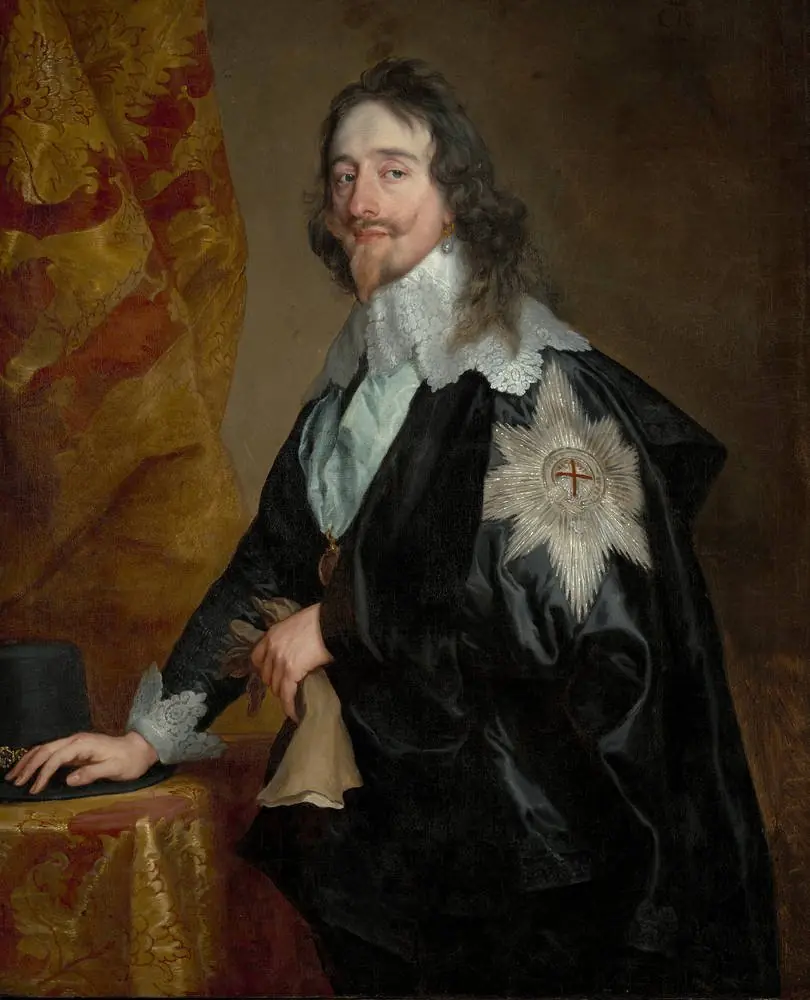 Portrait of King Charles I (1600-1649), with the Order of the Garter, by Anthony van Dyck