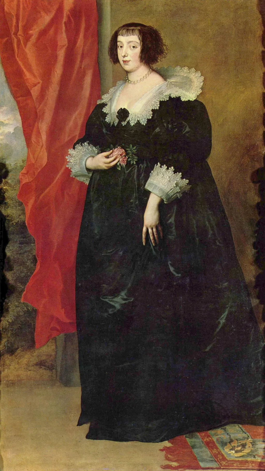 Portrait of Margaret of Lorraine, by Anthony van Dyck, oil, 1630