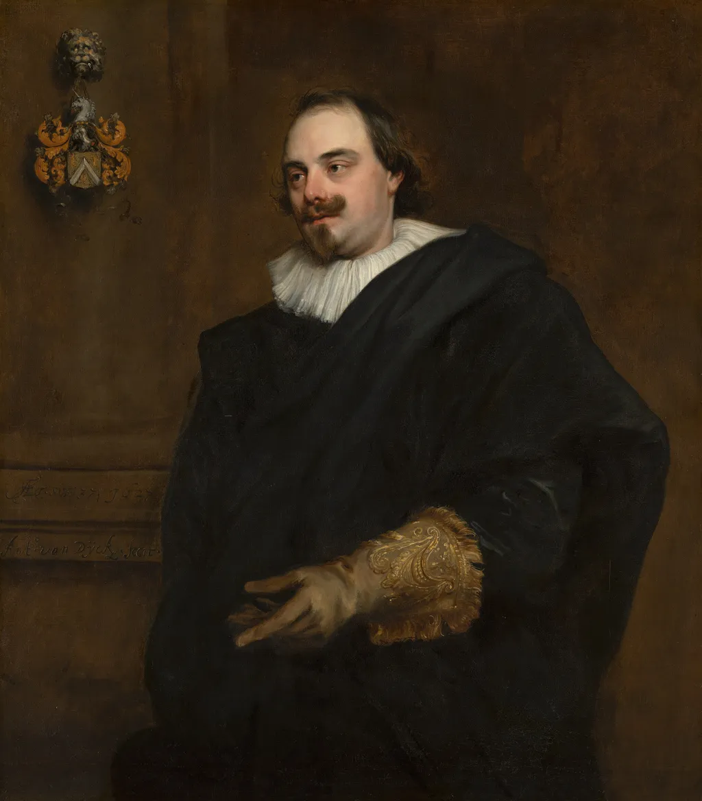 Portrait of Peeter Stevens, by Anthony van Dyck, oil, 1627