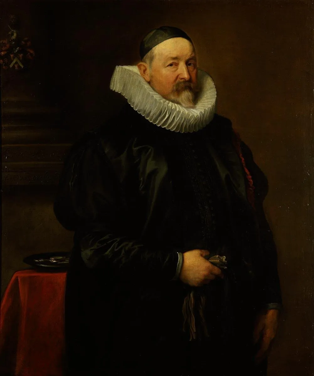 Portrait of the Antwerp city almoner Adriaen Stevens, aged 68, by Anthony van Dyck, oil, 1629