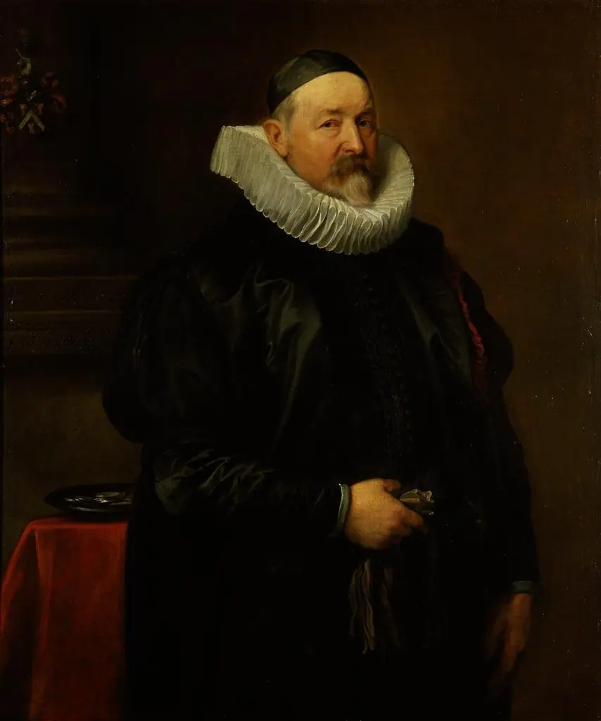 Portrait of the Antwerp city almoner Adriaen Stevens, aged 68, by Anthony van Dyck