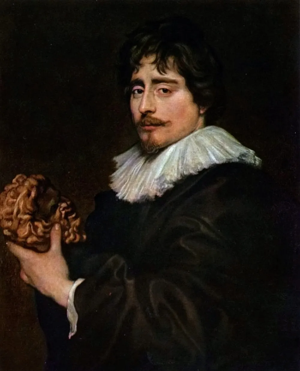 Portrait of the Sculptor François Duquesnoy, by Anthony van Dyck, oil, 1622