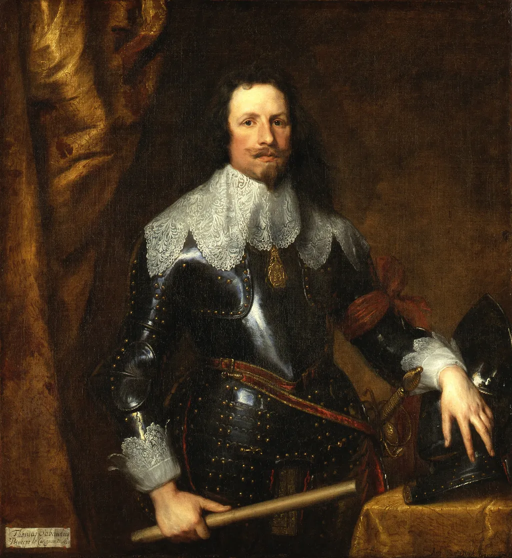 Portrait of Tomaso di Savoia-Carignano, by Anthony van Dyck, oil, 1634