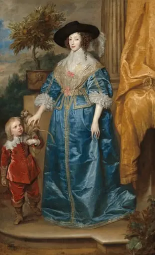 Queen Henrietta Maria with Sir Jeffrey Hudson