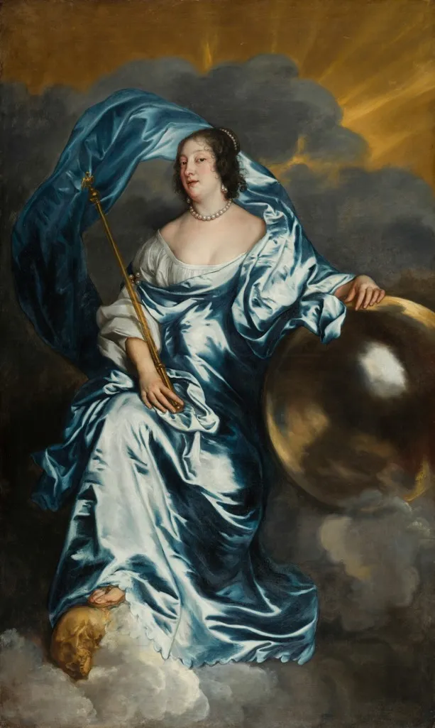 Rachel de Ruvigny, Countess of Southampton, as Fortune, by Anthony van Dyck, oil, 1638