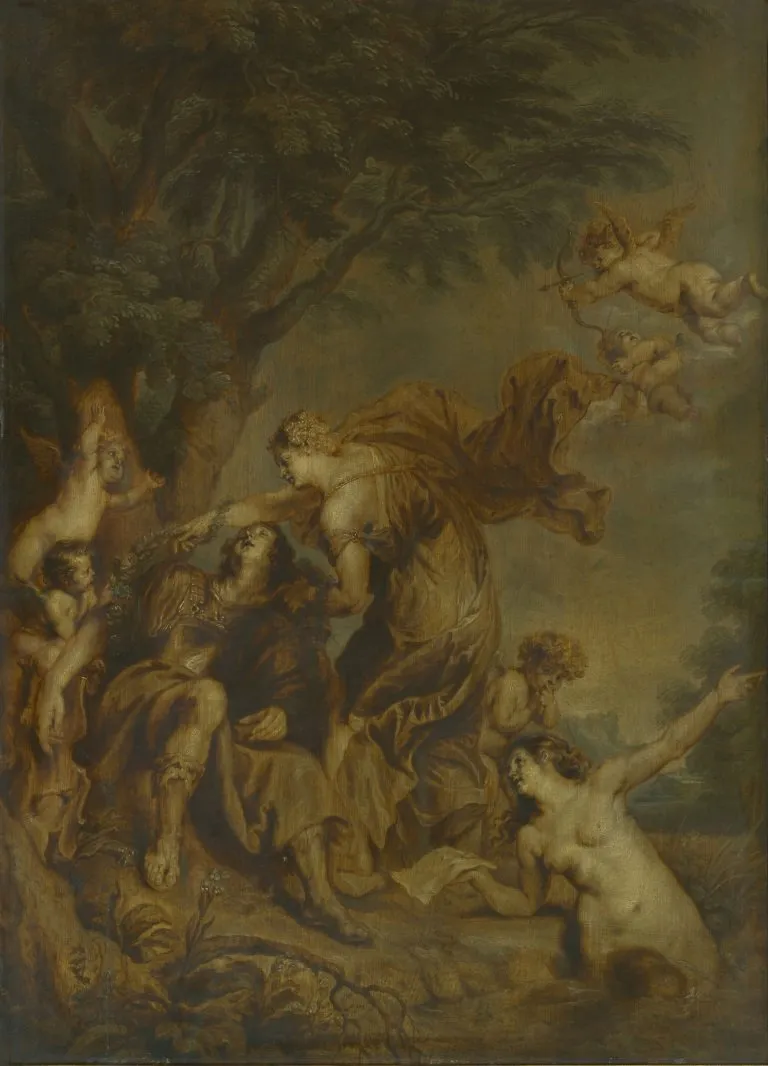 Rinaldo and Armida, by Anthony van Dyck, oil, 1632