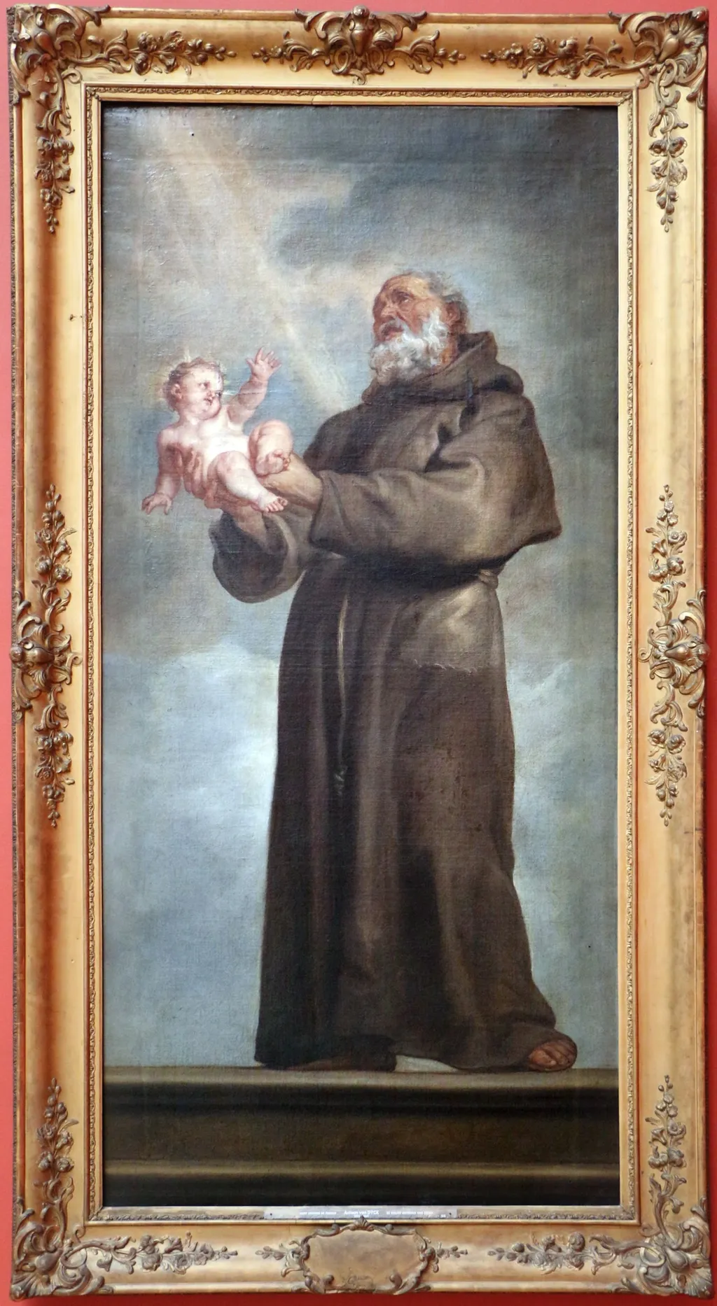 Saint Anthony of Padua, by Anthony van Dyck, oil, 1632