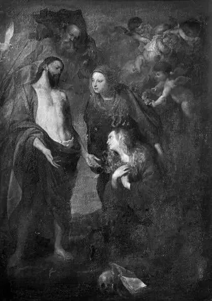 Saint Rosalia introduced to the Holy Trinity, by Anthony van Dyck