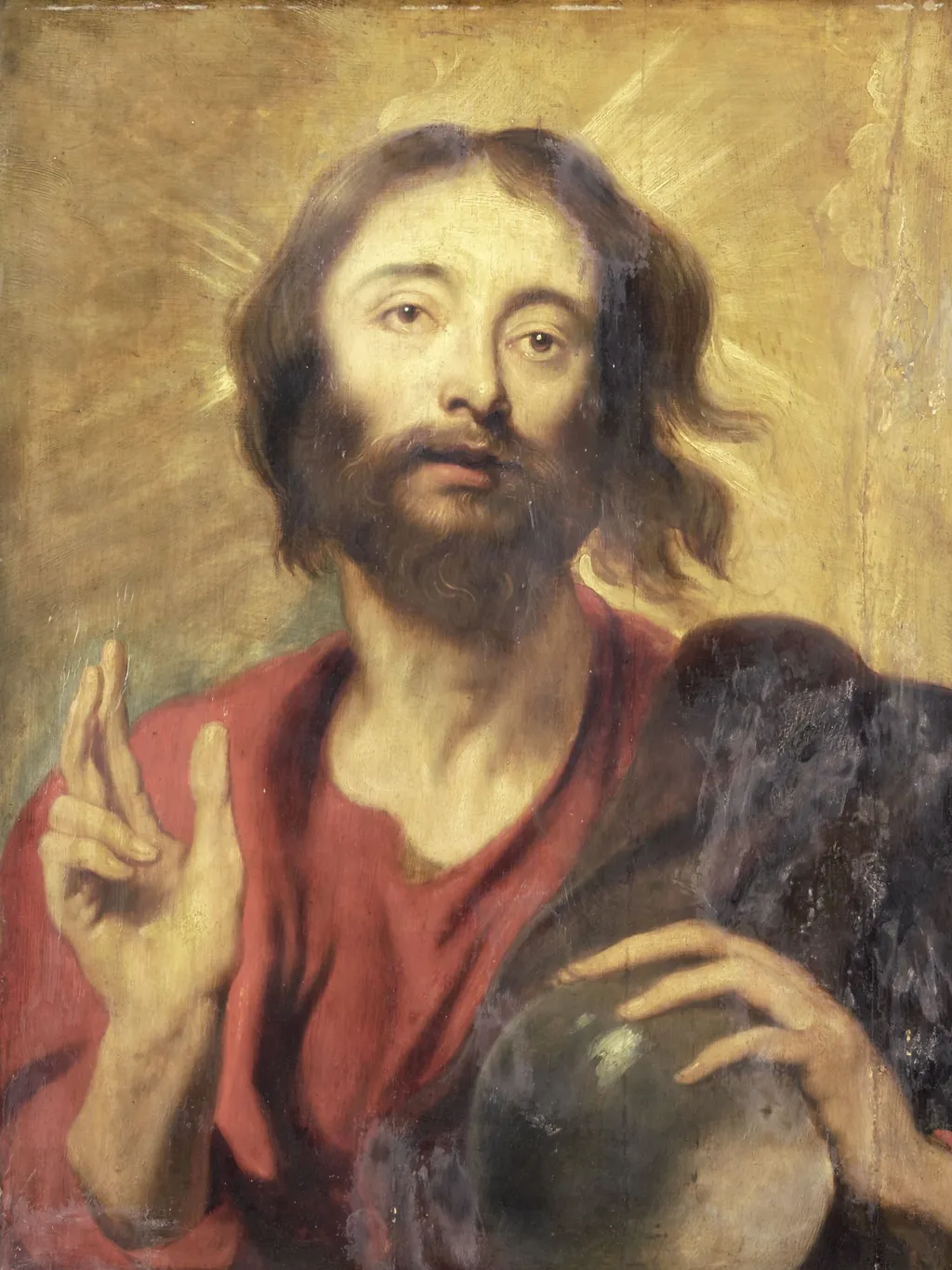 Salvator Mundi, by Anthony van Dyck, oil