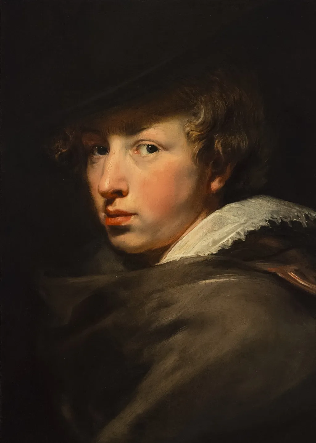 Self-Portrait, by Anthony van Dyck, oil, 1617