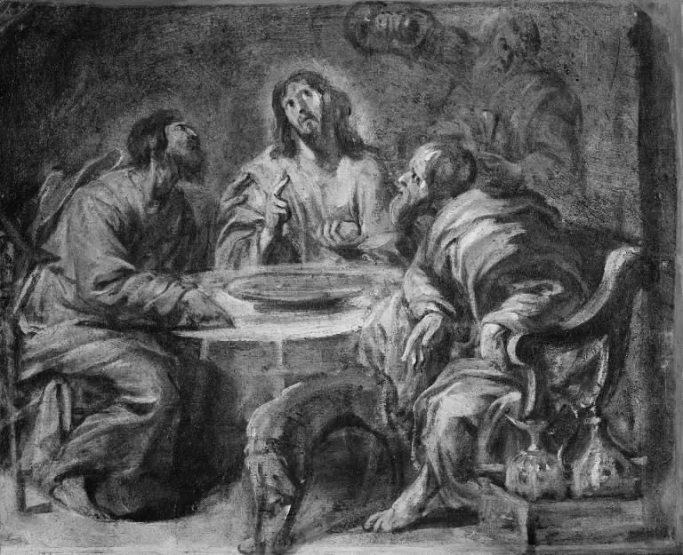 Sketch for The Supper at Emmaus, by Anthony van Dyck