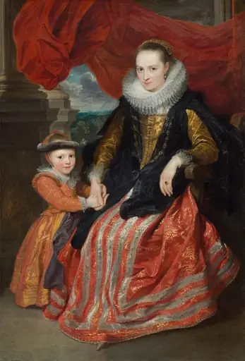 Susanna Fourment and Her Daughter, by Anthony van Dyck, 1621