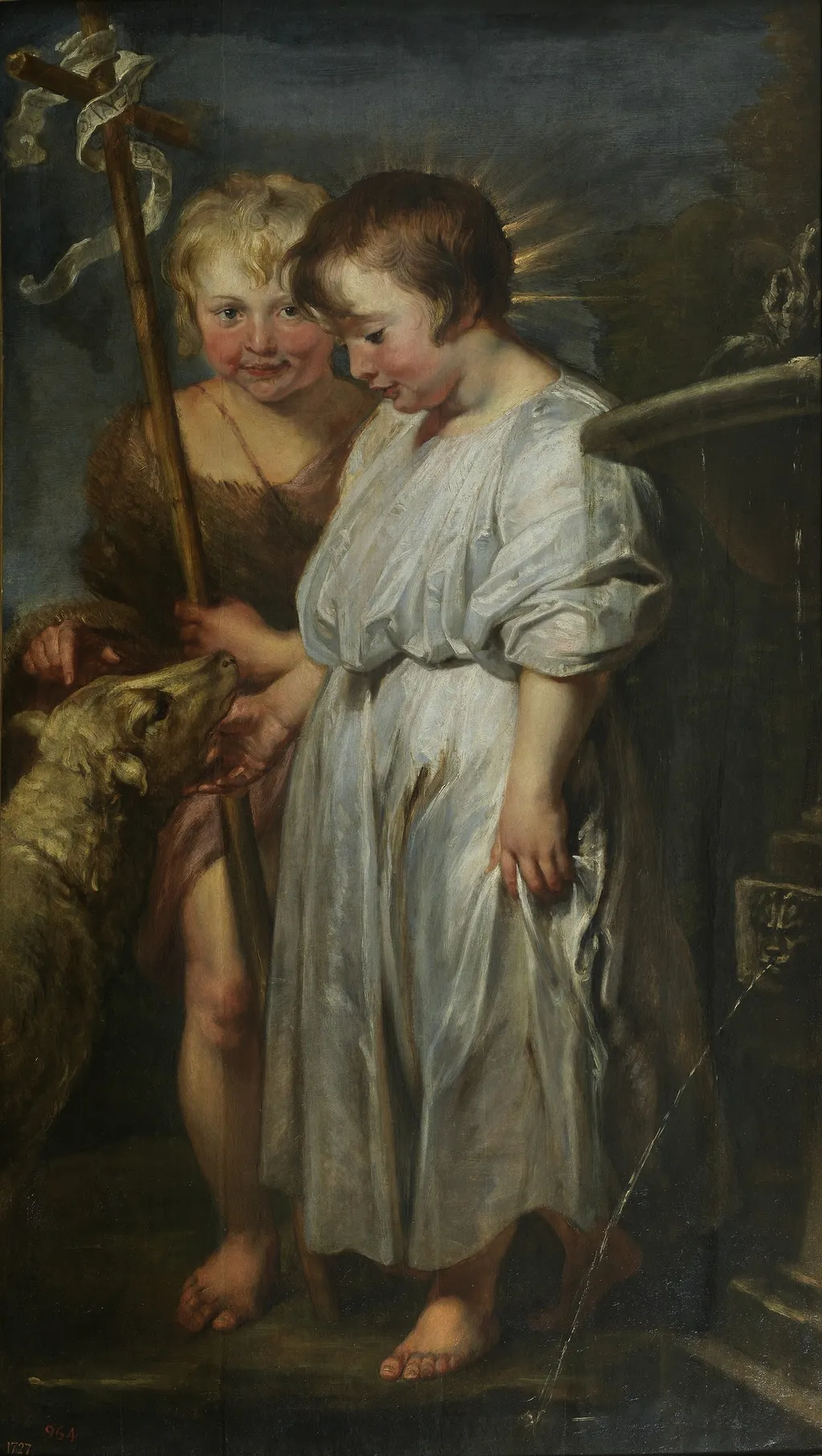 The Christ Child, Saint John and the Lamb, by Anthony van Dyck, oil, 1618