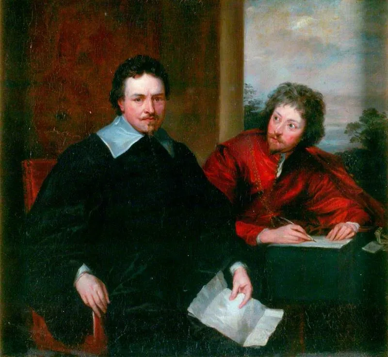 Thomas Wentworth (1593–1641), 1st Earl of Strafford, and His Secretary Sir Philip Mainwaring (1589–1661), by Anthony van Dyck, oil, 1630