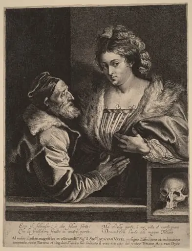 Titian and His Mistress, by Anthony van Dyck