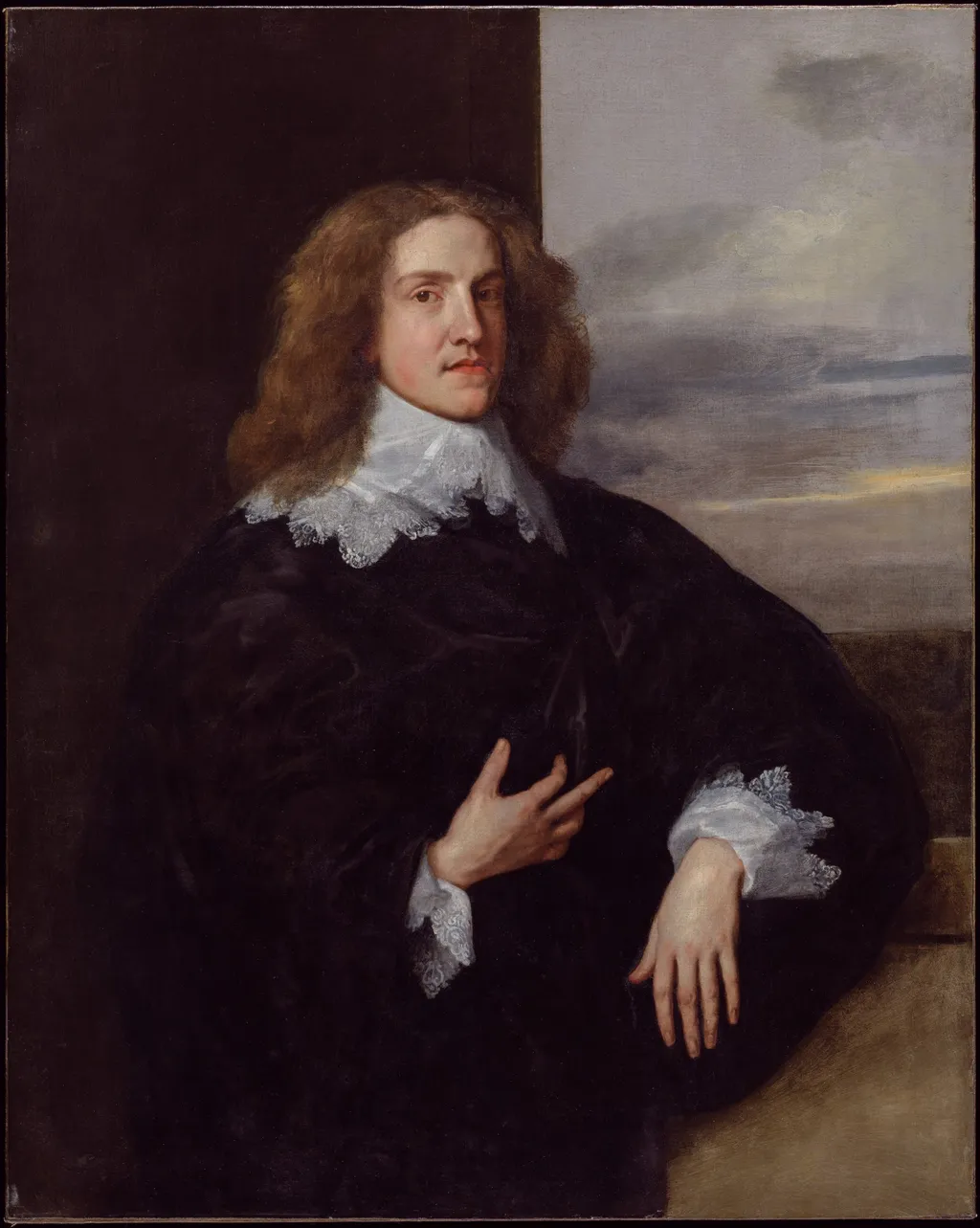 Young Gentleman (Earl of Downe?), by Anthony van Dyck, oil, 1640