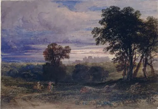 Windsor Park with the castle in the distance, by Anthony Vandyke Copley Fielding