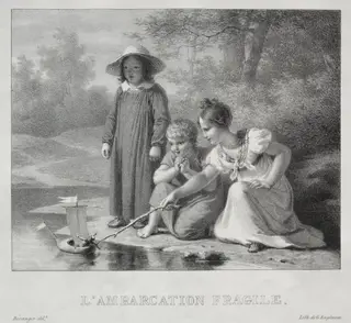 L'Ambarcation fragile, by Antoine Béranger, 1804