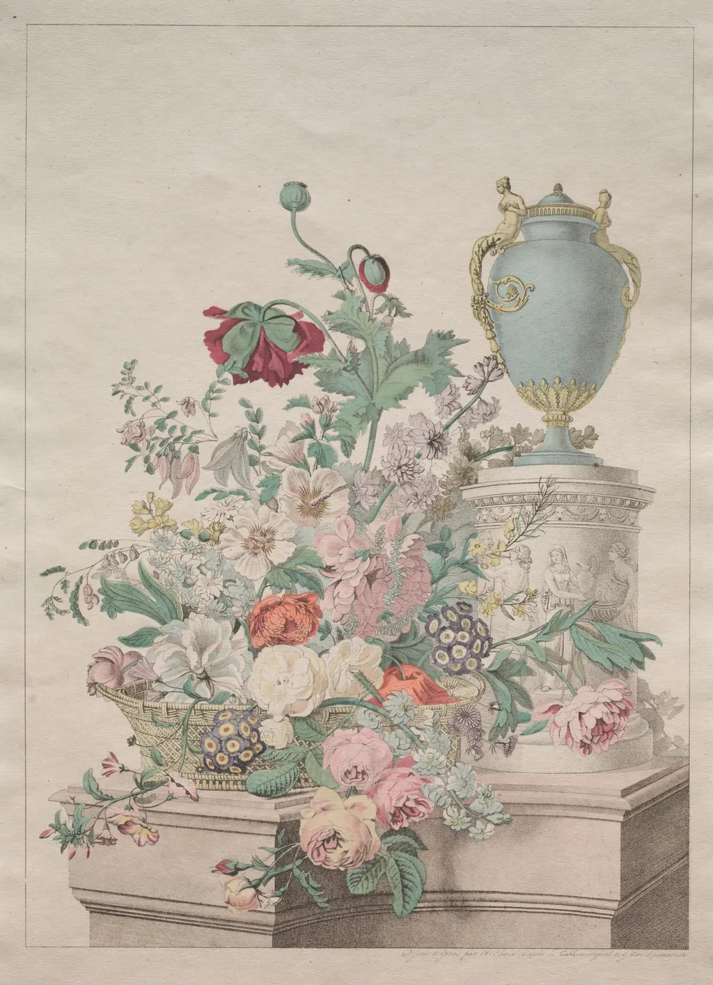 Flore Pittoresque ou Recueil de Fruits et de Fleurs, by Antoine Chazal, 1825