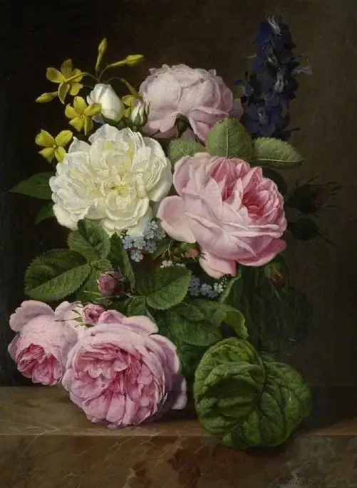 Roses in a vase, by Antoine Chazal