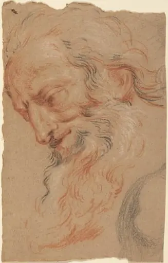 Head of an Old Man, by Antoine Coypel
