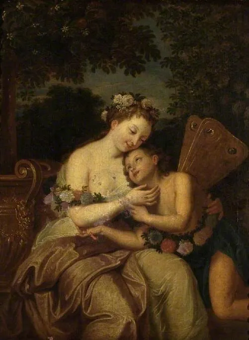Zephyr and Flora, by Antoine Coypel, oil, 1701