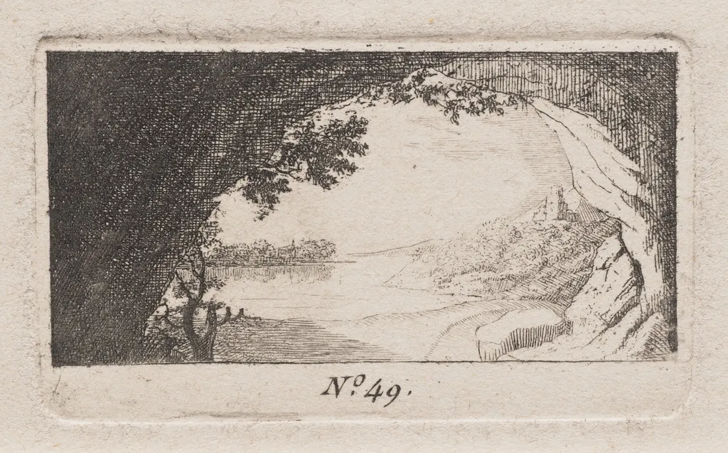 Landscape with Arched Rocks, by Antoine de Marcenay de Ghuy, 1778