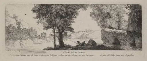 River Landscape with an Angler, by Antoine de Marcenay de Ghuy