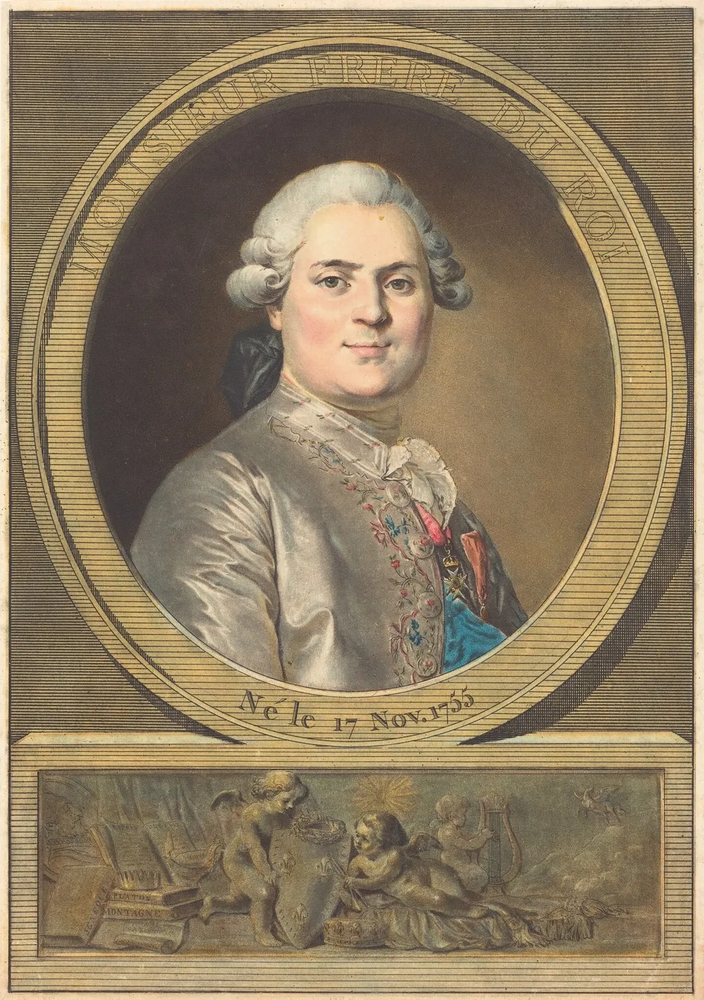 Monsieur Frère du Roi (The King's Brother), by Antoine-François Sergent, ink, 1789