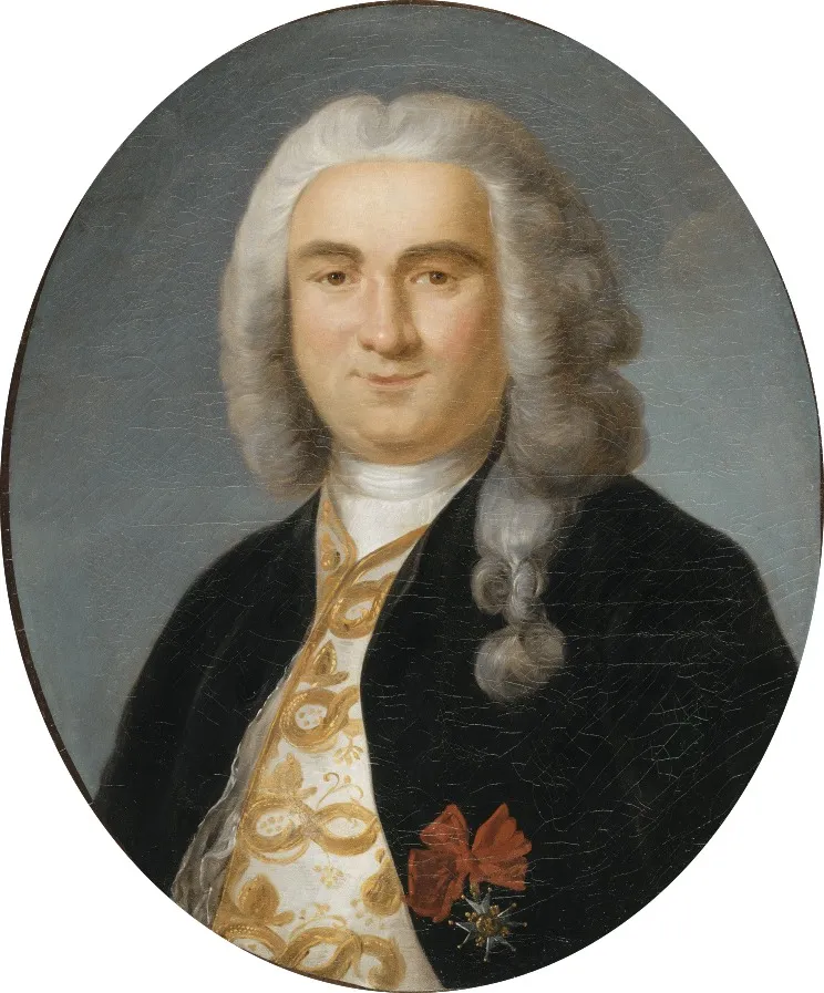 Portrait of Bertrand-François Mahé de La Bourdonnais (1699-1753), French admiral, by Antoine Graincourt, oil, 1797