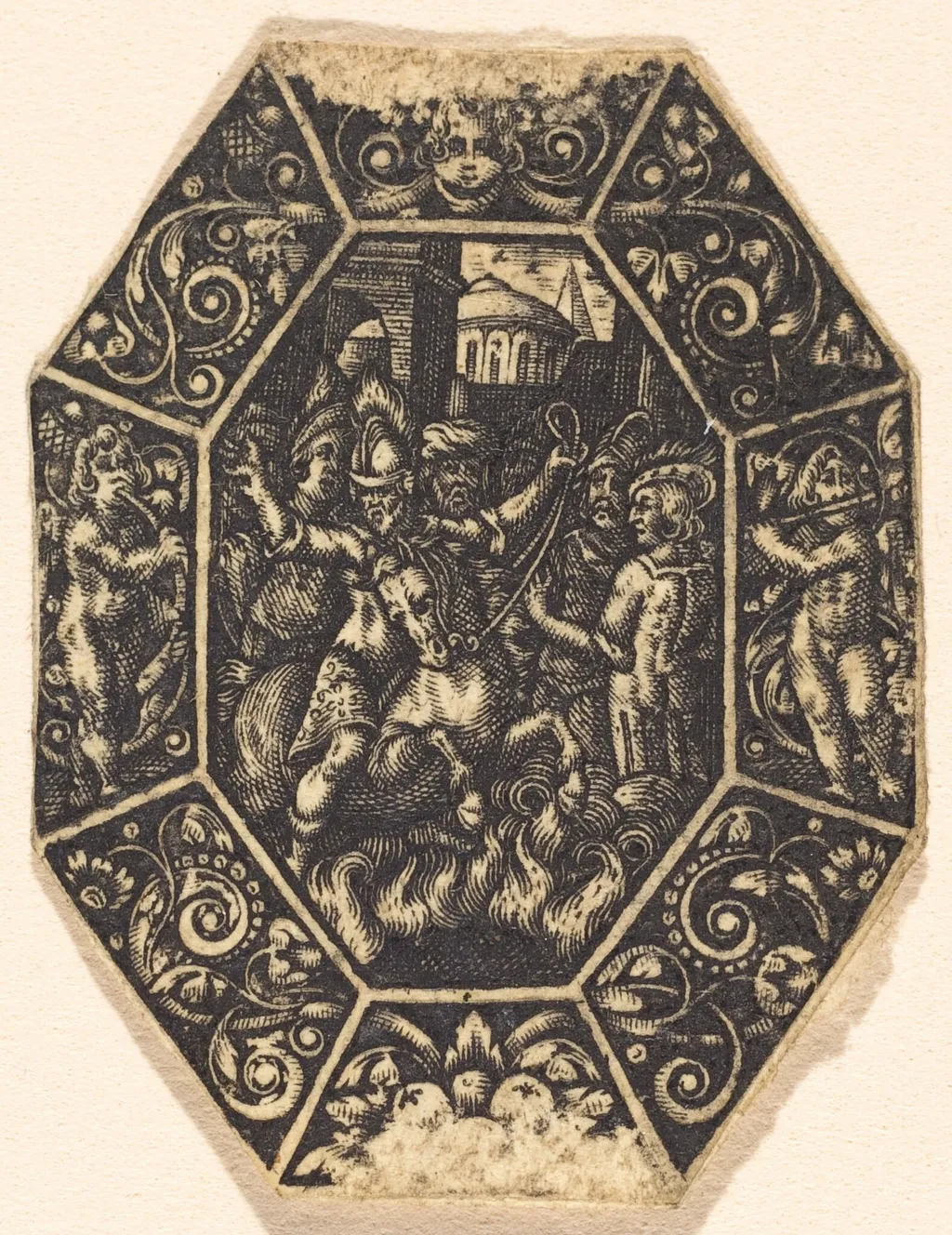 Man on Horseback, by Antoine Jacquard, ink, 1612
