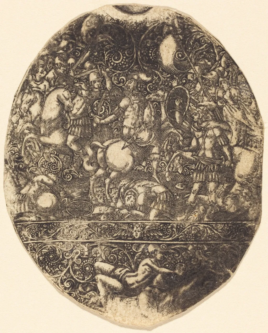 Seige of Troy, by Antoine Jacquard, ink, 1612