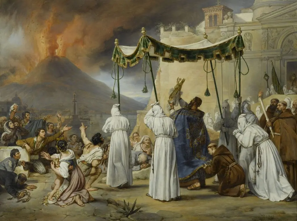 Procession of Saint Januarius During an Eruption of Vesuvius, by Antoine-Jean-Baptiste Thomas