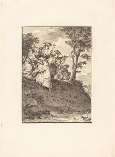 Elle s'élance après lui, by Antoine-Jean Duclos