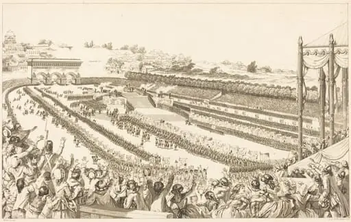 Fédération Générale de Français, au Champ de Mars, le 14 Juillet 1790, by Antoine-Jean Duclos