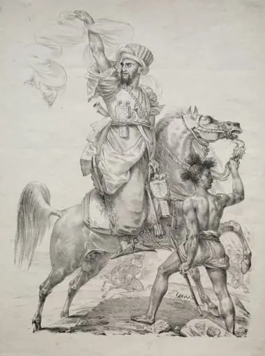 A Mameluke Chief on Horseback Signaling for Help, by Antoine-Jean Gros
