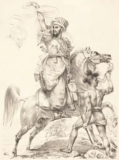 The Chief of the Mamelukes on Horseback, by Antoine-Jean Gros