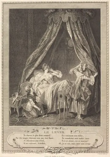 Le lever, by Antoine Louis Romanet