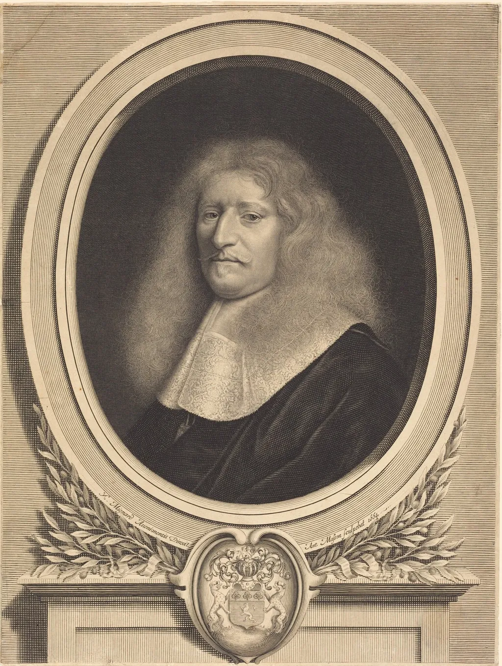 Guillaume de Brisacier, by Antoine Masson, ink, 1664
