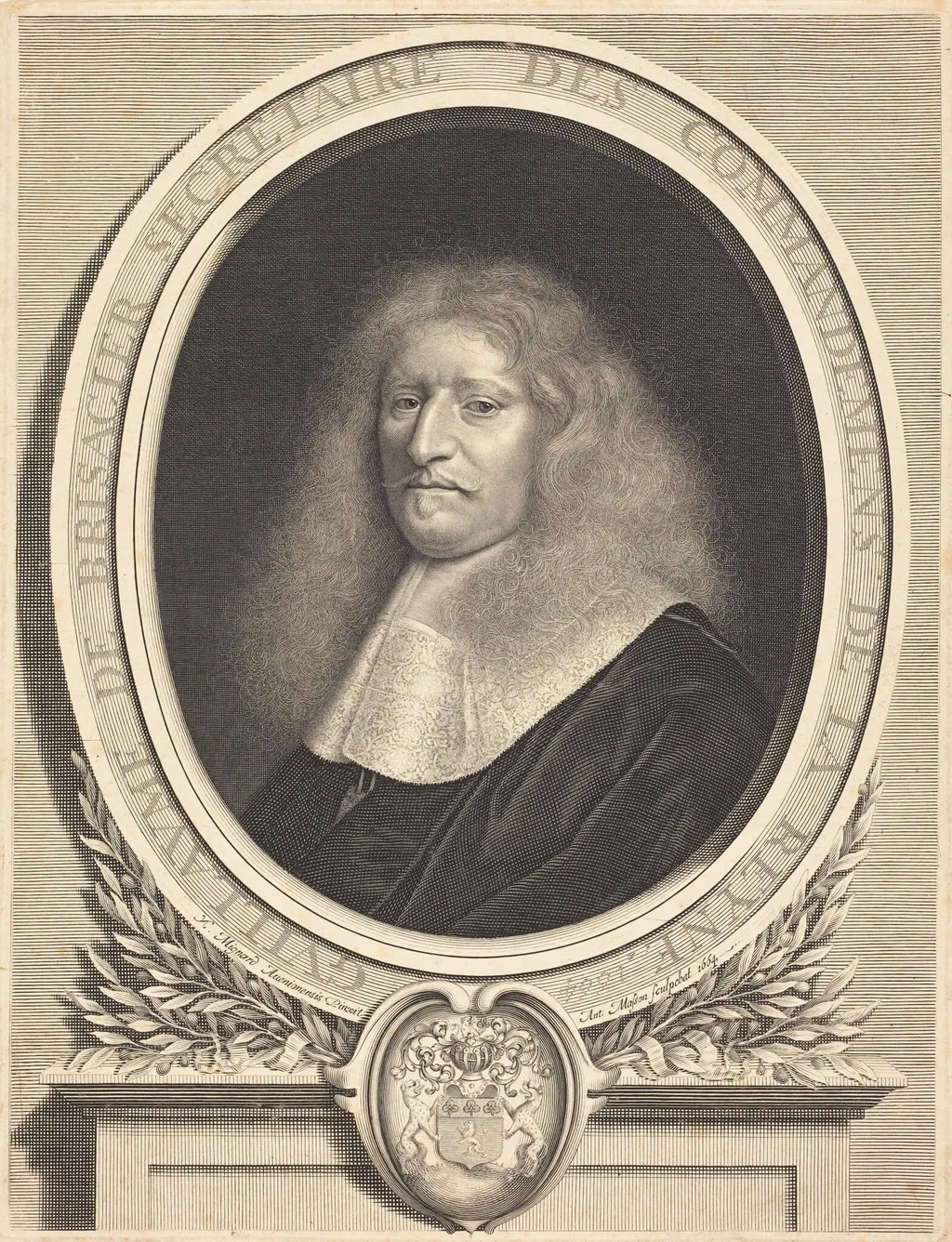 Guillaume de Brisacier, by Antoine Masson, ink, 1664