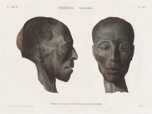 Description of Egypt: Thebes. Hypogees Vol. II, Pl. 49, by Antoine Maxime Monsaldy