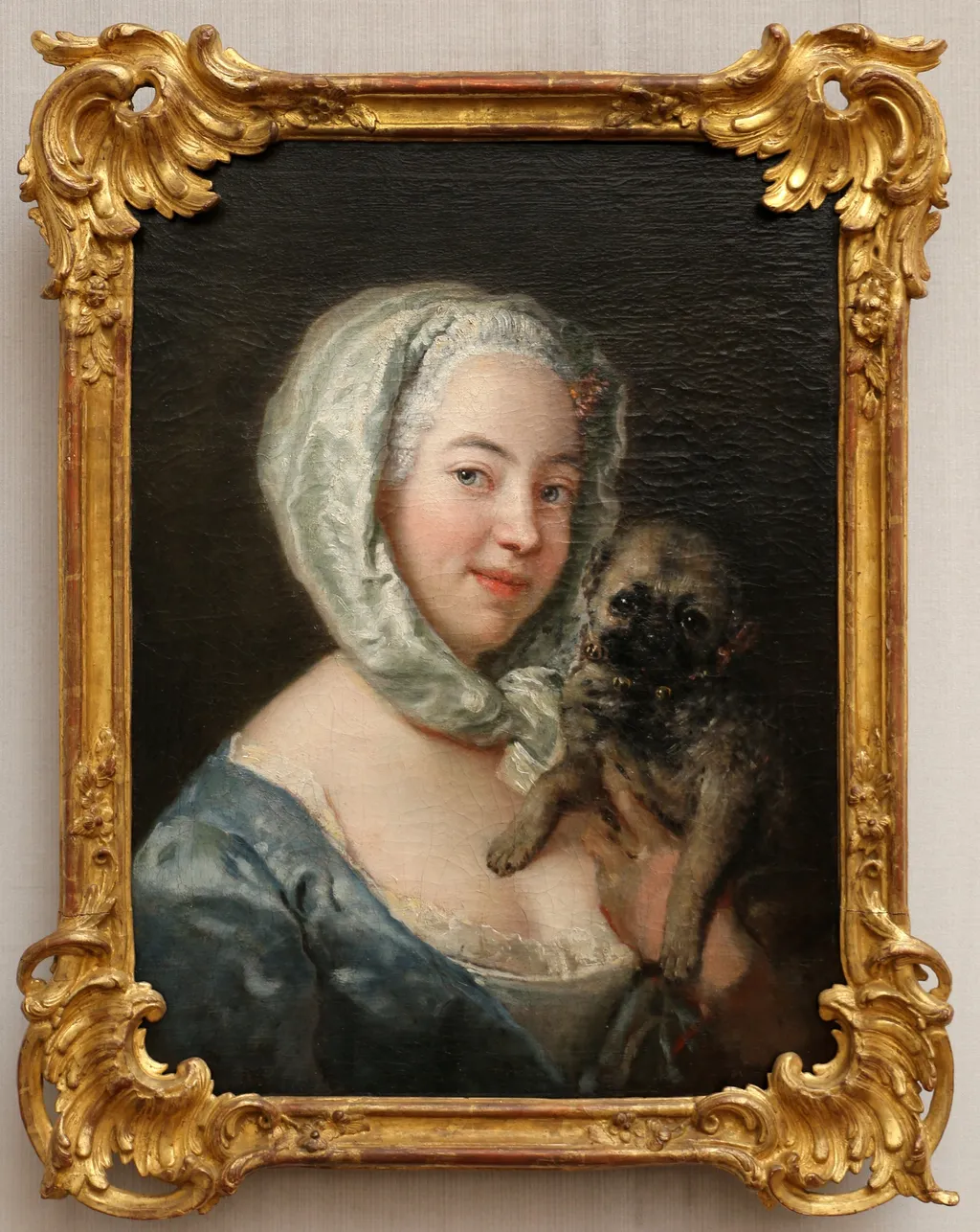 Marie de Rège, the artist's daughter, by Antoine Pesne, paint, 1745