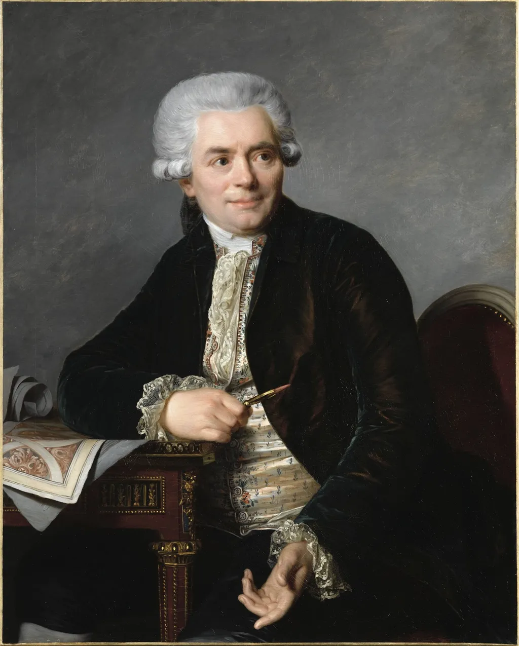 Jean Henri Riesener, by Antoine Vestier, oil, 1793