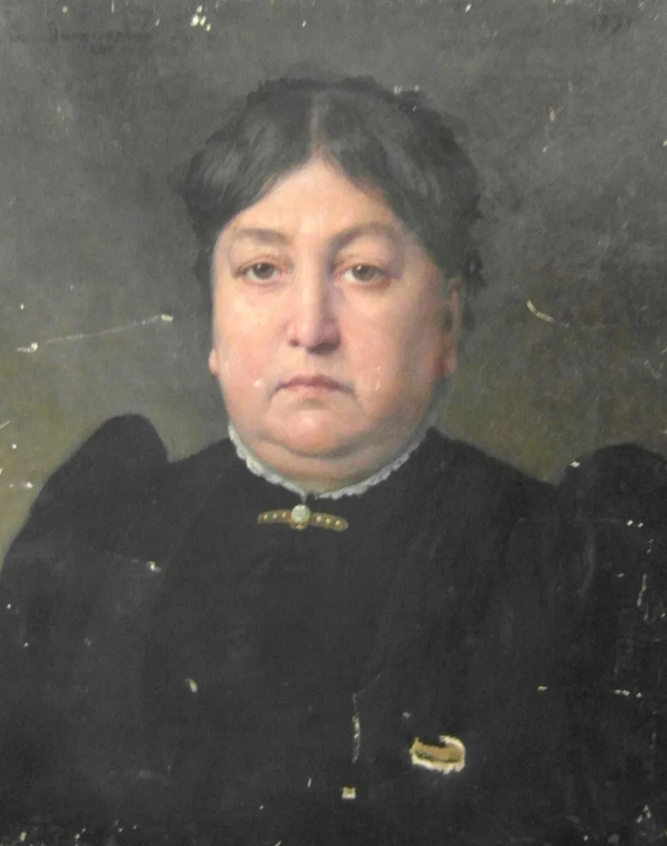 Dna. Stoenescu, mama pictorului Eustațiu Stoenescu, by Antoine Victor Leopold Durand-Durangel, 1891