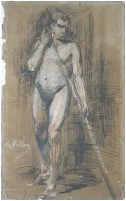 Male figure, by Antoine Vollon, 1876