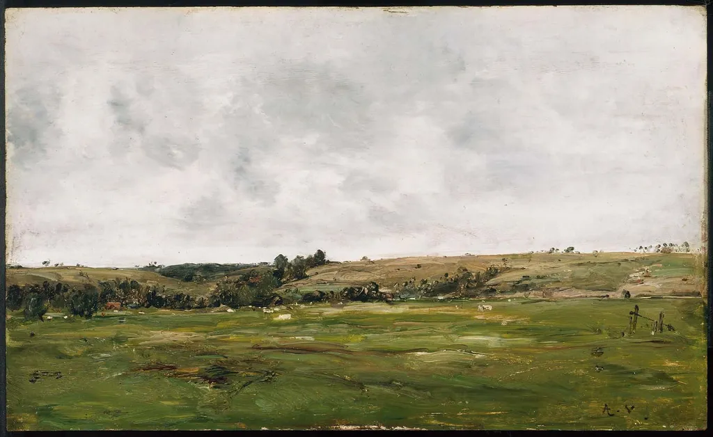 Meadows and Low Hills, by Antoine Vollon, unspecified, 1876