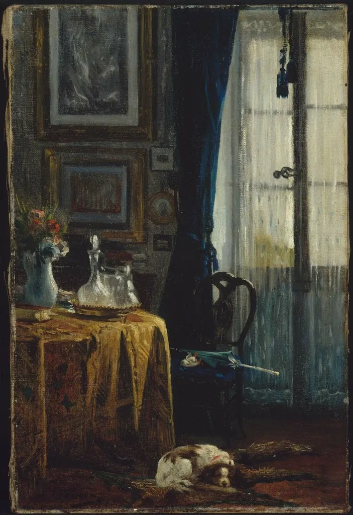 Sitting Room, by Antoine Vollon, oil, 1870